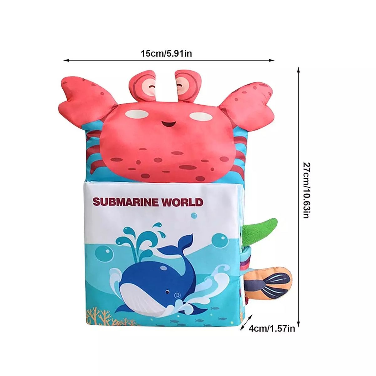 GENERICO - Libro de estimulación sensorial didáctico - Marino