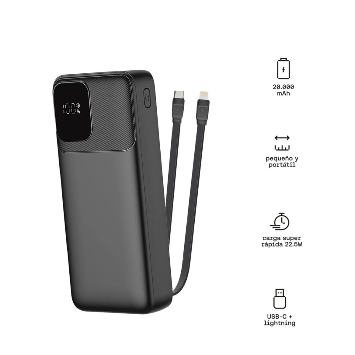 KUZLER - Powerbank 20,000mAh carga super rápida 22,5W Kuzler  ANKE-107N