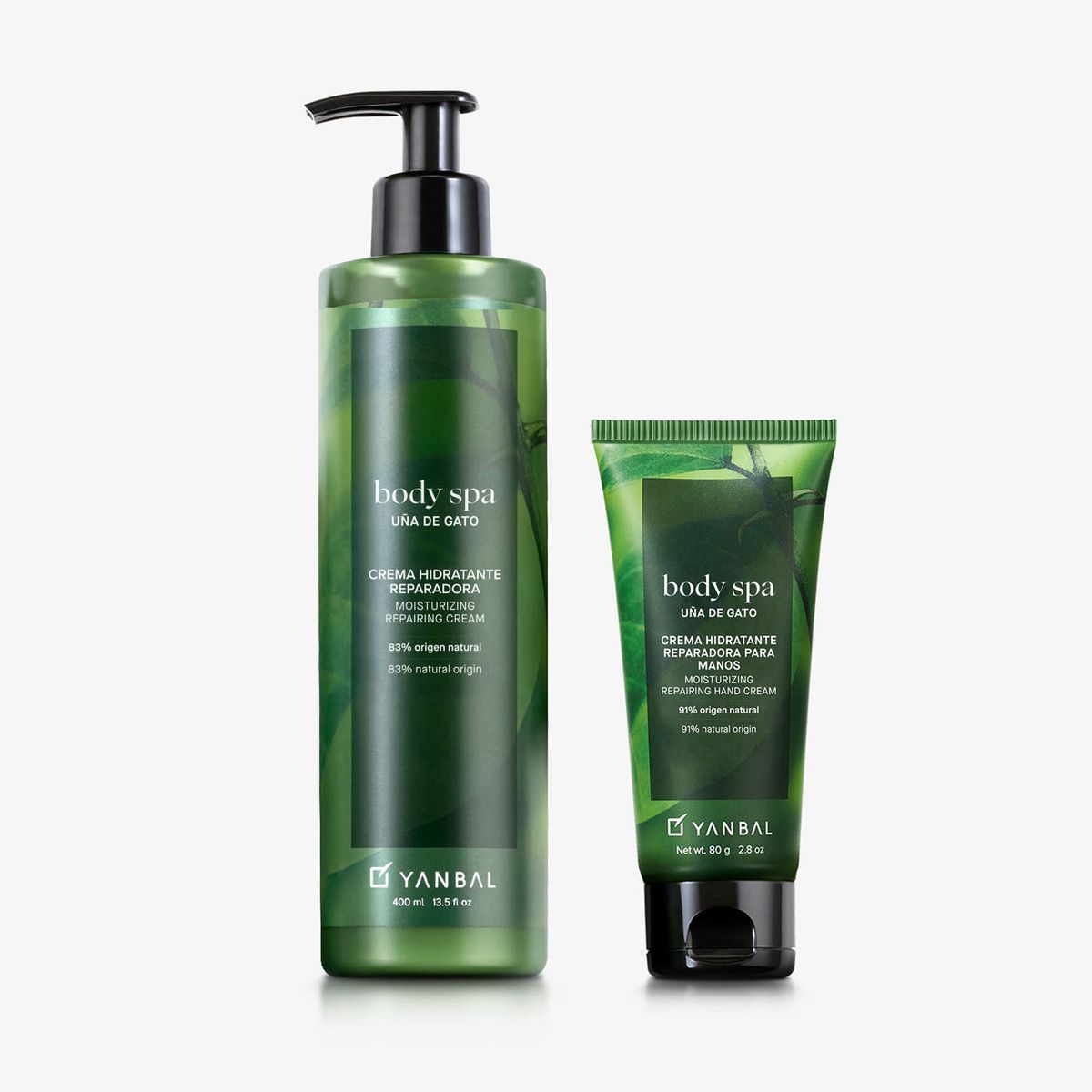 YANBAL - Set Uña de Gato  Crema de manos + Crema de cuerpo