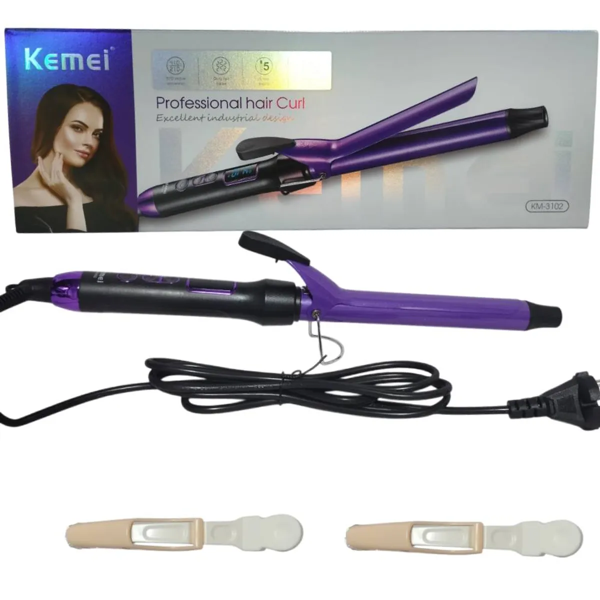 KEMEI - Rizador Ondulador Profesional KEMEI de 25 mm