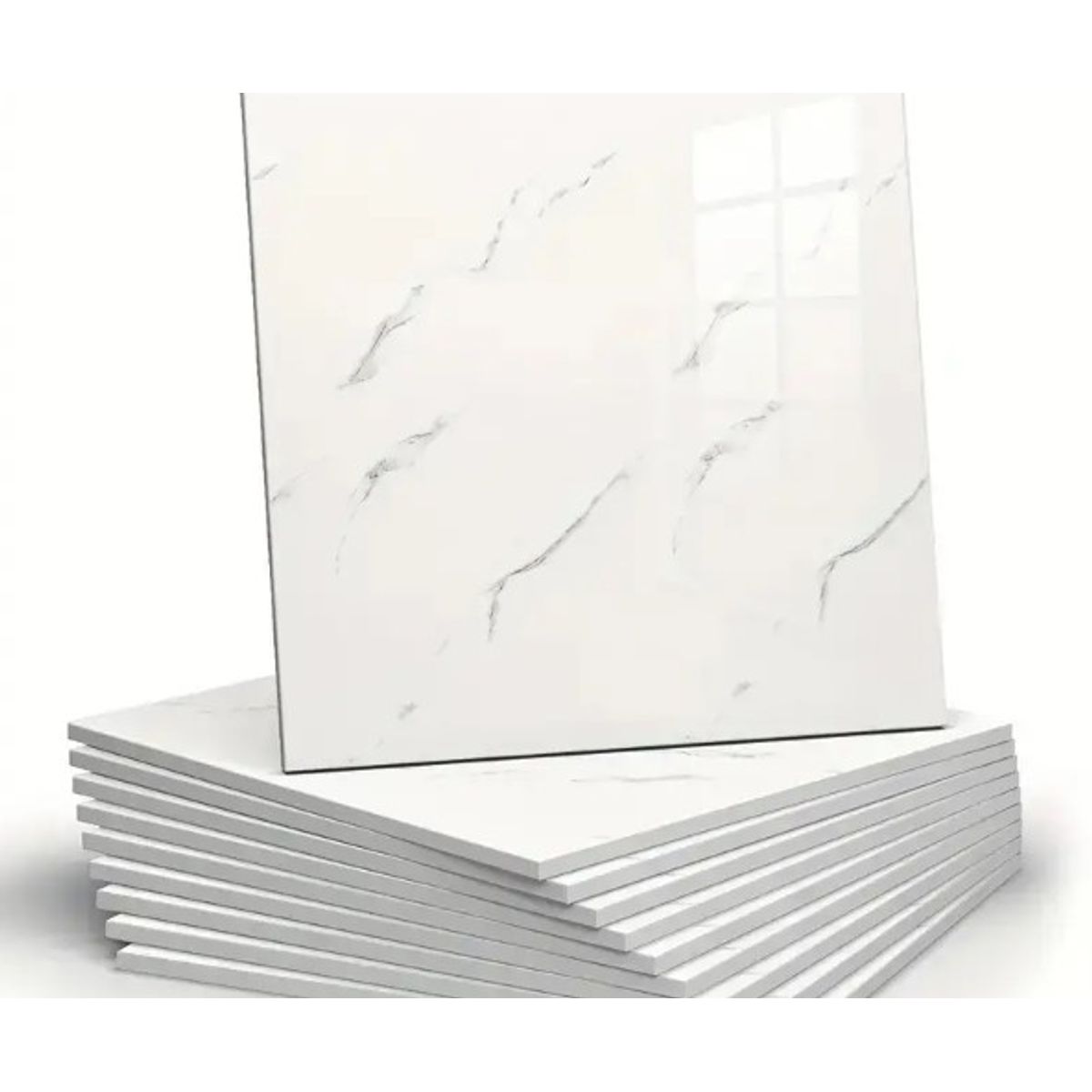 Adhesivo Mármol Revestimiento Pared 60x60 Bianco Pack 10 Uni, marca GENERICO - Foto Principal