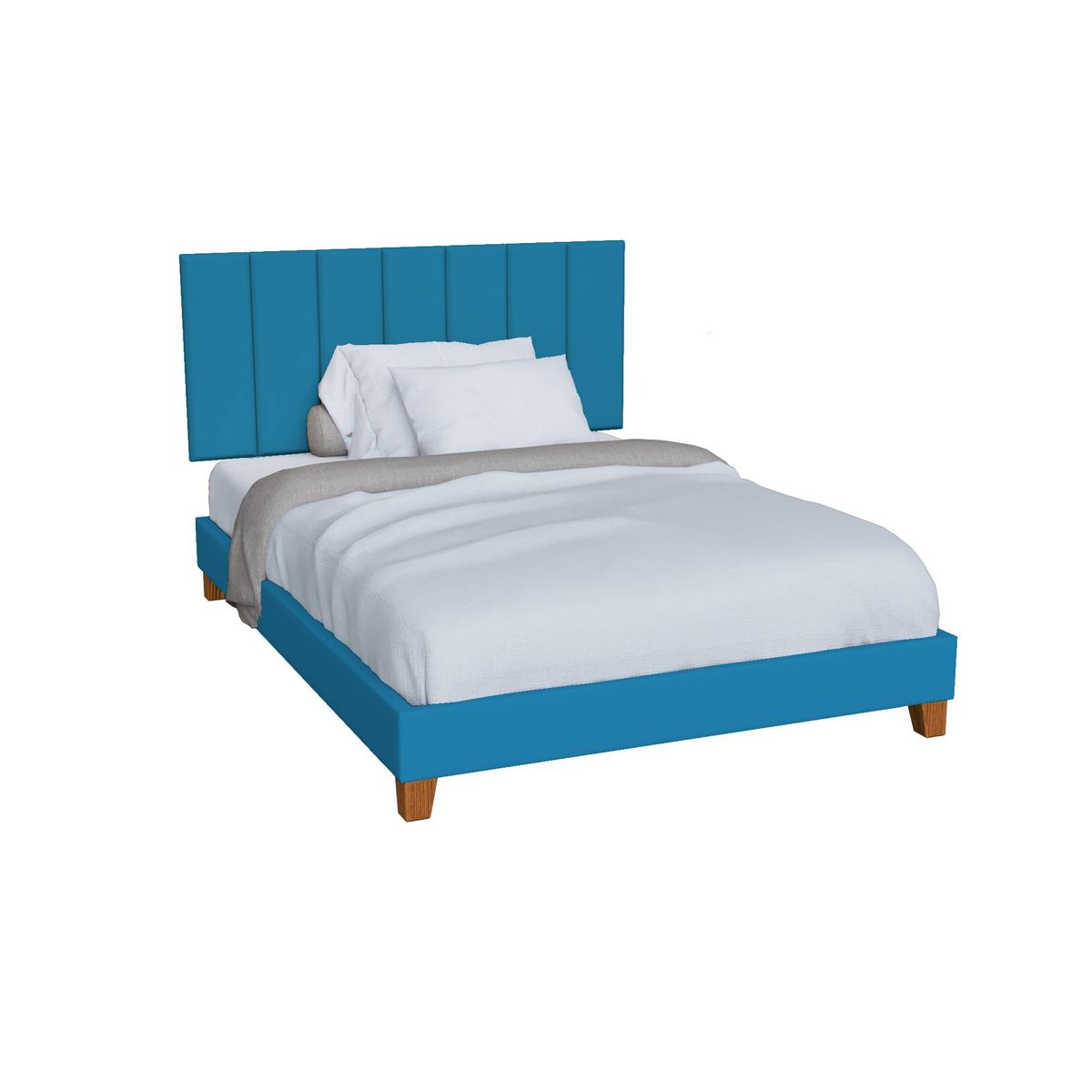 MUEBLES MACRUMO - Pieza Modular Panel 60cmx20cm color Azul 1unidad