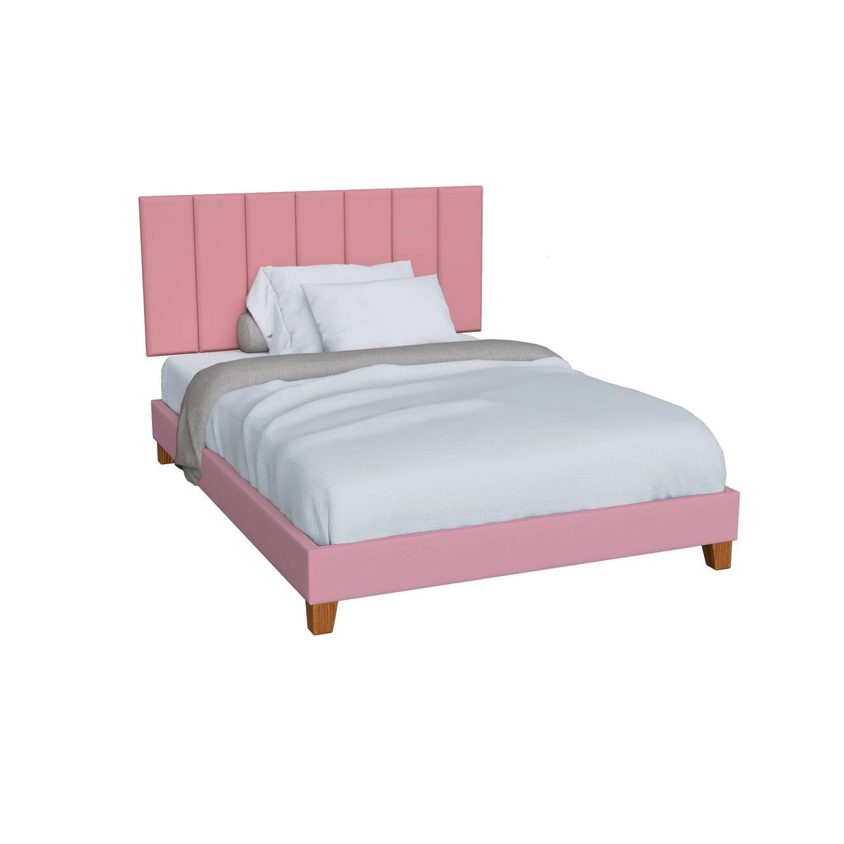 MUEBLES MACRUMO - Pieza Modular Panel 60cmx20cm color Rosado 1unidad