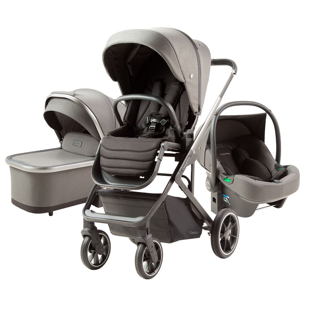 CARESTINO - Coche Carestino Gales Con Accesorios Grafito