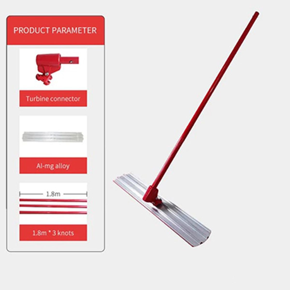 GN - PALETA PULIDORA MANUAL ALUMINIO 120CM X 20CM