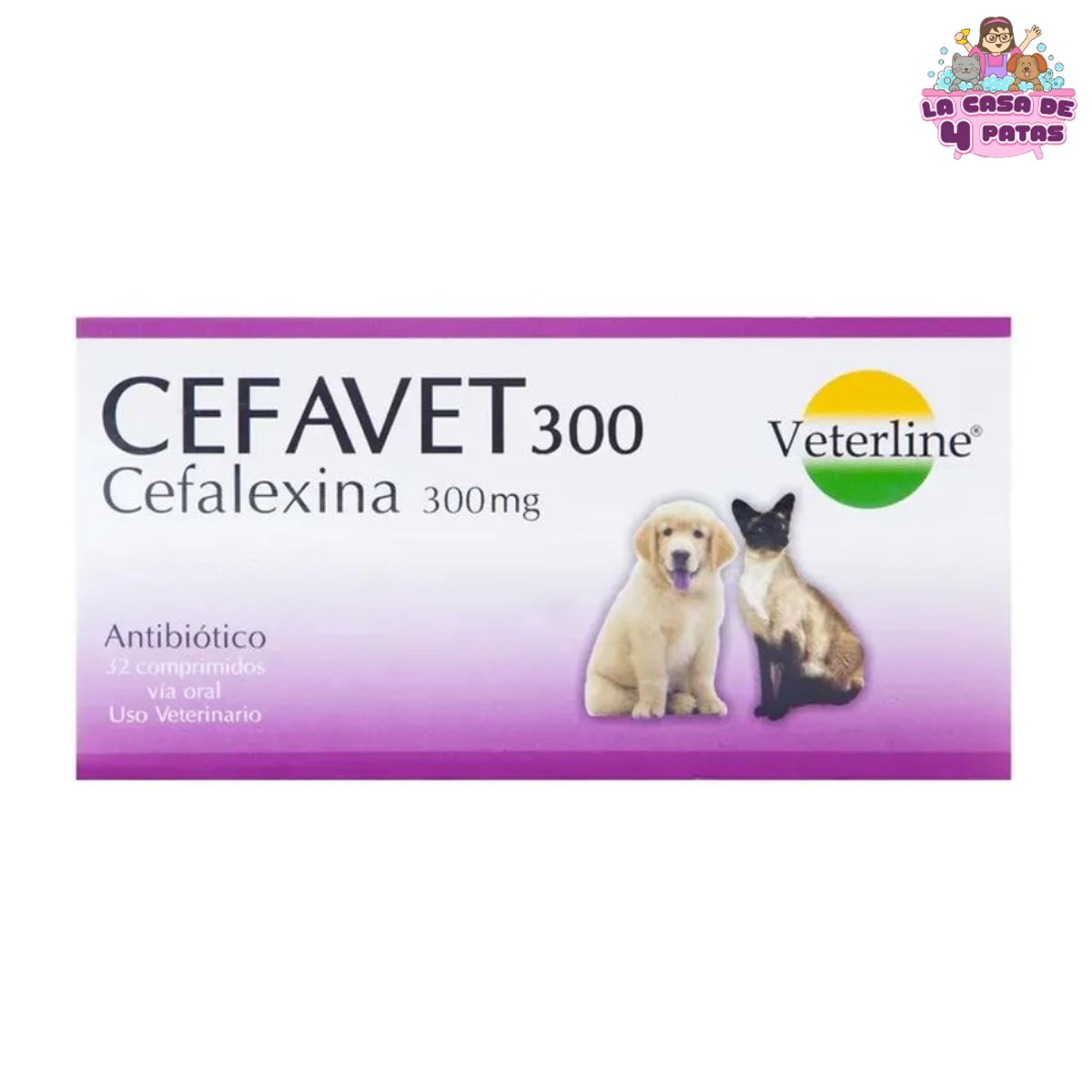 GENERICO - Medicamento CEFAVET 300 MG caja x 32 comprimidos