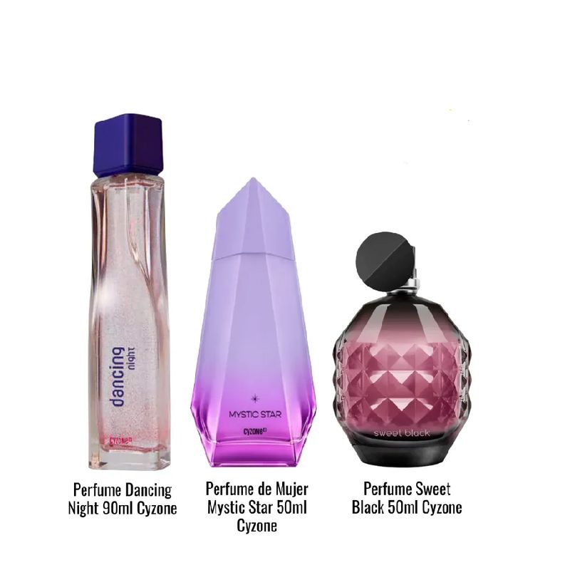 CYZONE - Perfumes Cyzone  Dancing Night + Mystic Star + Sweet Black