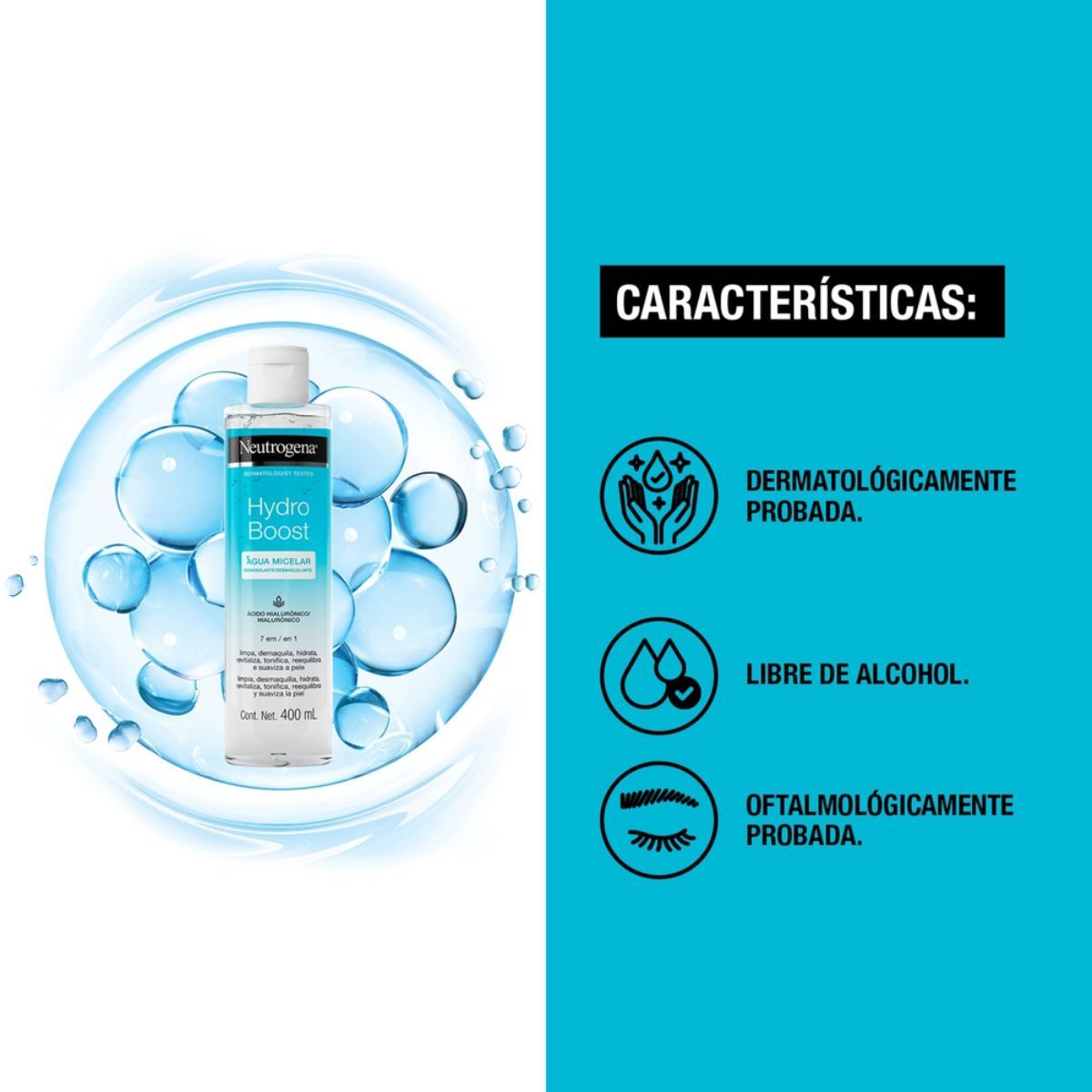 NEUTROGENA - Agua Micelar Neutrogena Hydro Boost 400 Ml