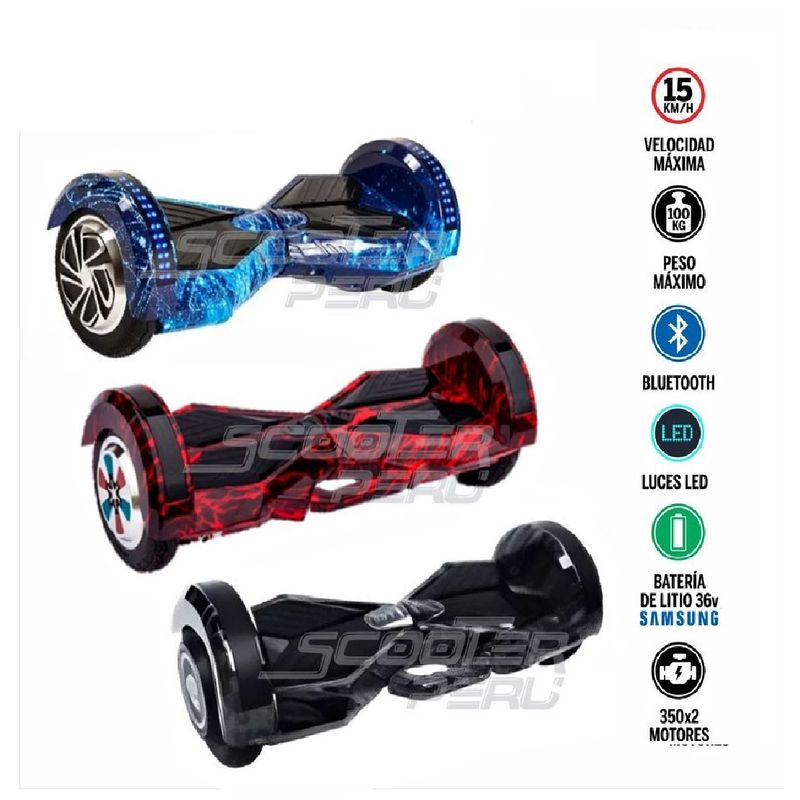 GENERICO - Smart Balance Ollie con Bluetooth ,Luces y Ruedas de 10 mm