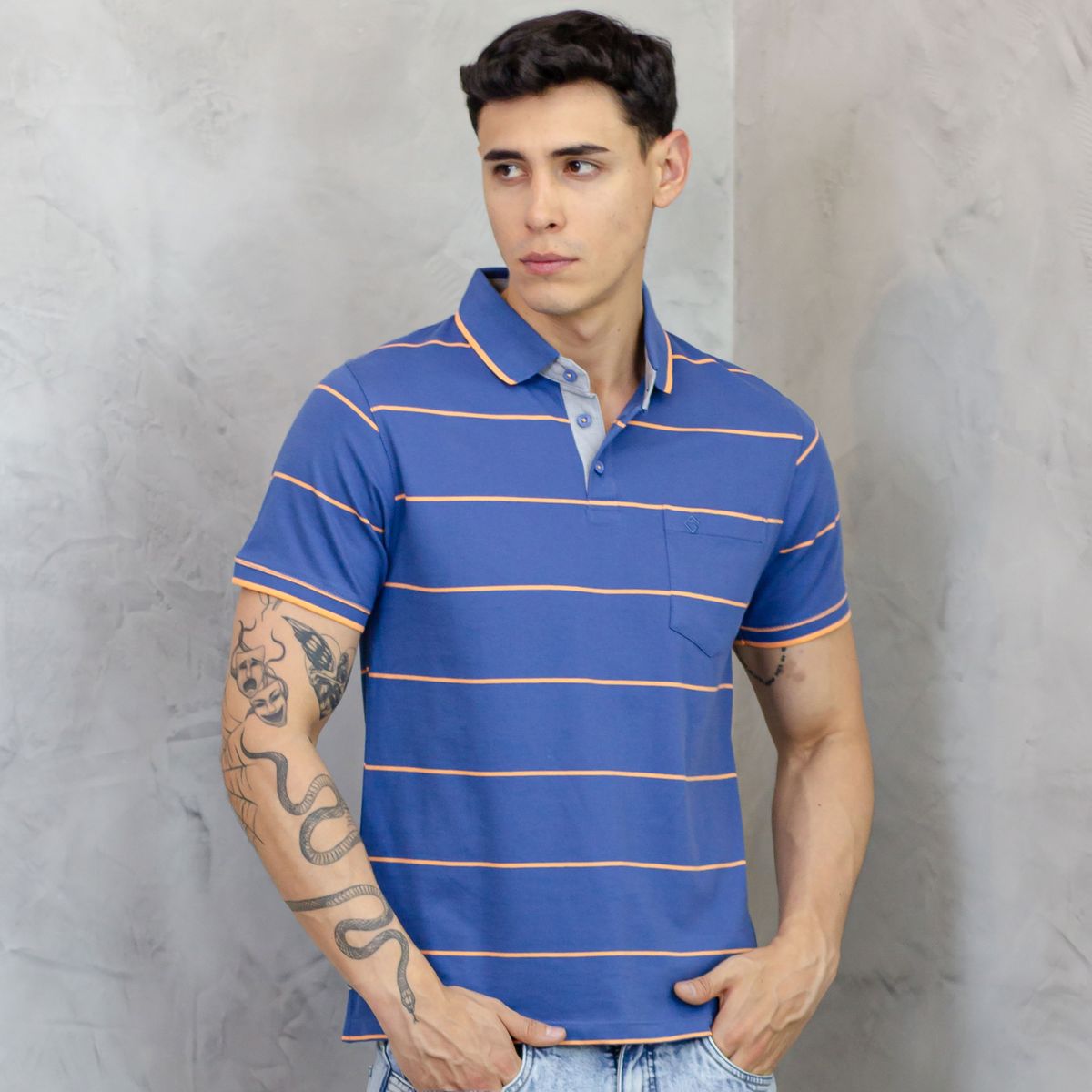 A VANTGARDESTYLE - POLO BOX CABALLERO MC - PIQUE LISTADO INGENIERIA