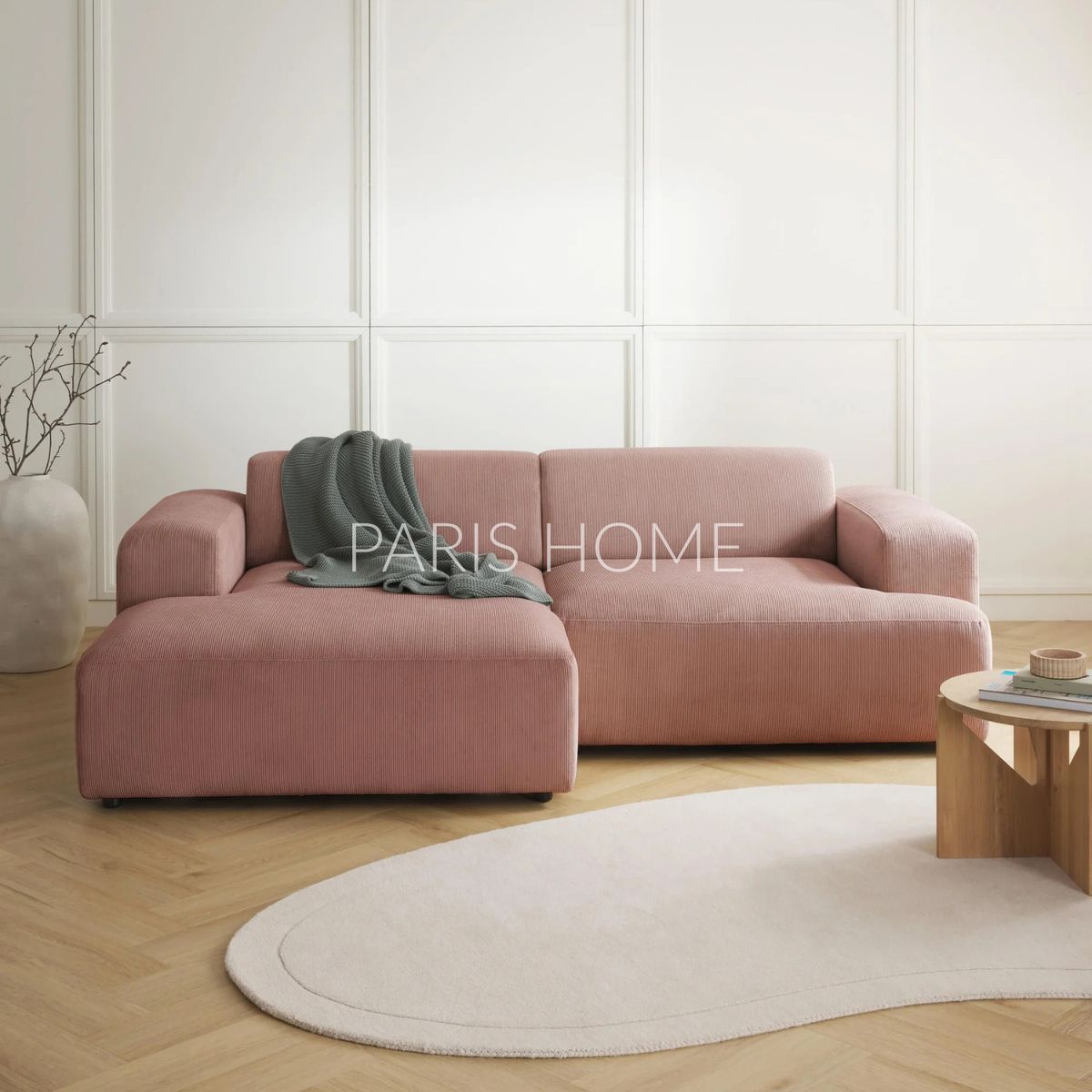 GENERICO - Sofá Izquierdo Seccional Esquinero 3 Plz Gala Pana - Palo Rosa