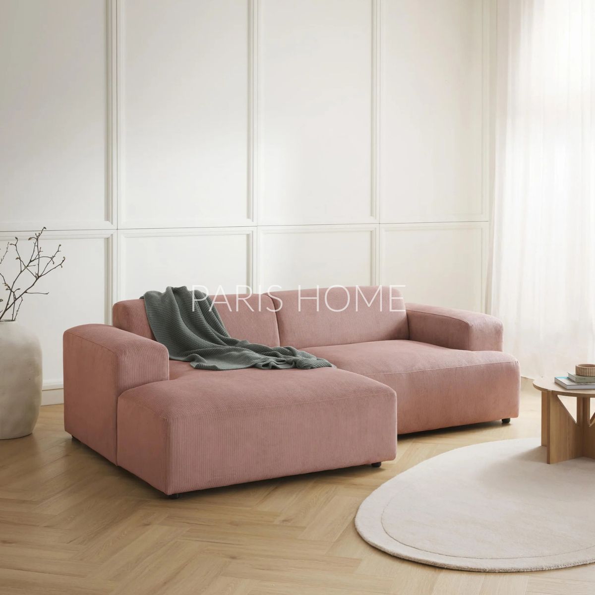 GENERICO - Sofá Izquierdo Seccional Esquinero 3 Plz Gala Pana - Palo Rosa