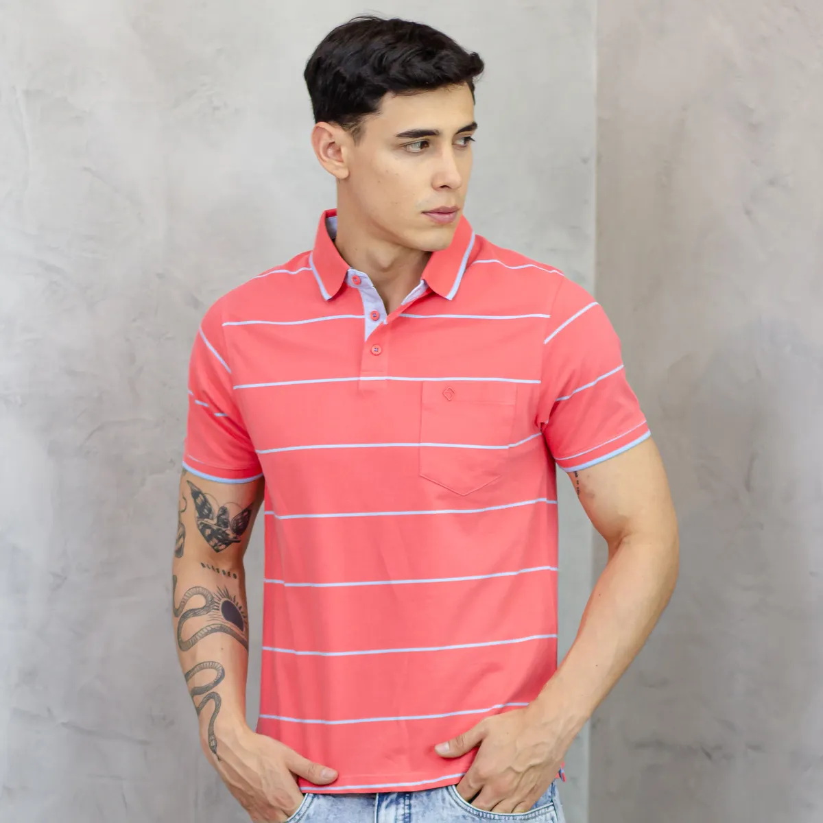 A VANTGARDESTYLE - POLO BOX CABALLERO MC - PIQUE LISTADO INGENIERIA