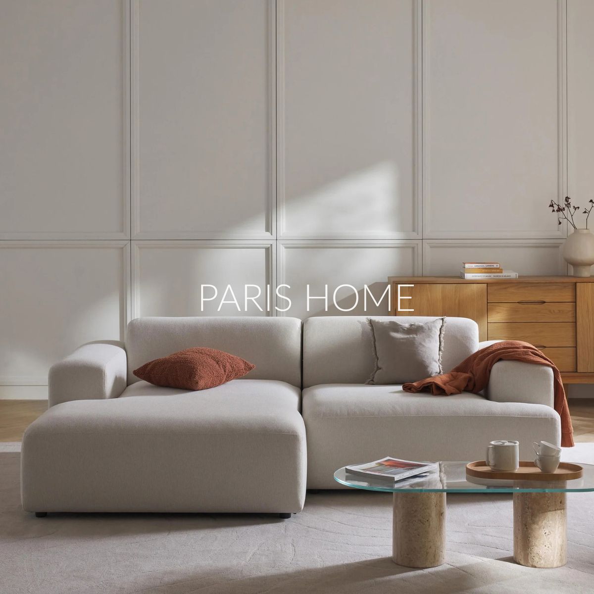 GENERICO - Sofá Izquierdo Seccional Esquinero 3 Plz Gala Tejido - Blanco