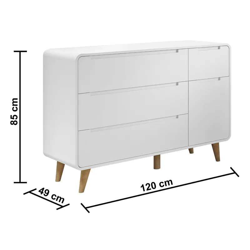 GENERICO - COMODA AGATHA BLANCO PARA BEBE