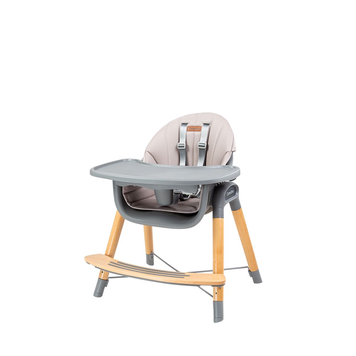 CARESTINO - Silla de comer Estocolmo Ceniza