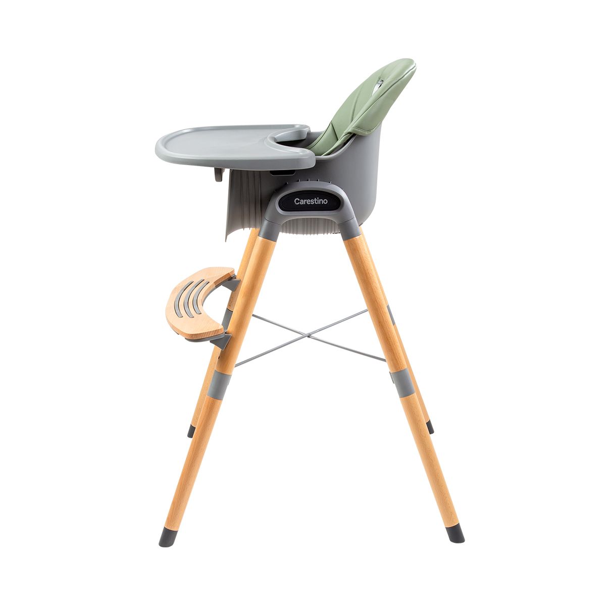 CARESTINO - Silla de comer Estocolmo Verde Seco