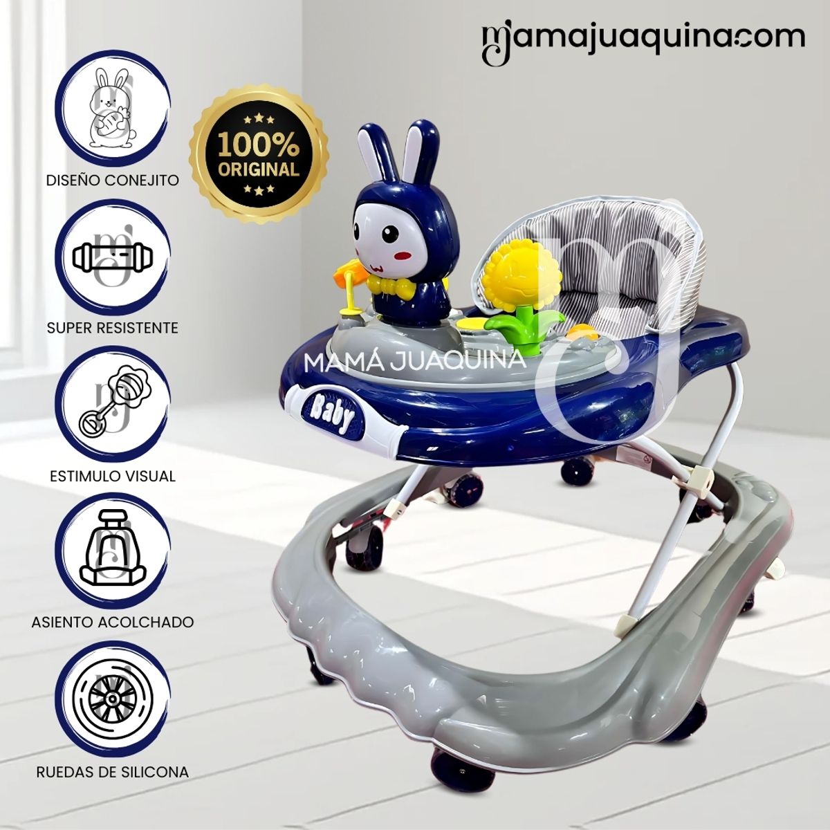 BABY - Andador Plegable «BUNNY KAWAII» Edición Limitada Blue