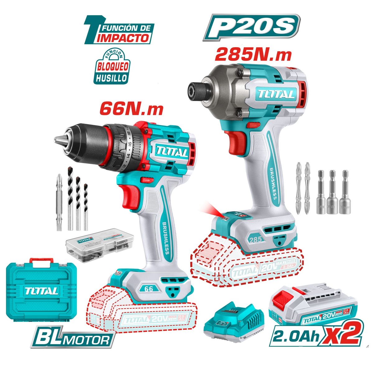 TOTAL TOOLS - Taladro percutor