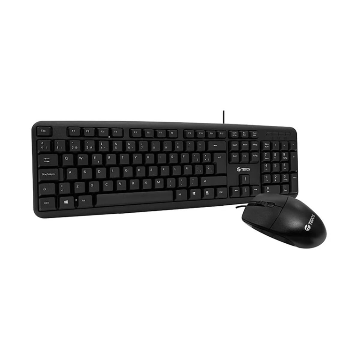 TEROS - KIT TEROS TECLADO + MOUSE TE-4062N USB NEGRO