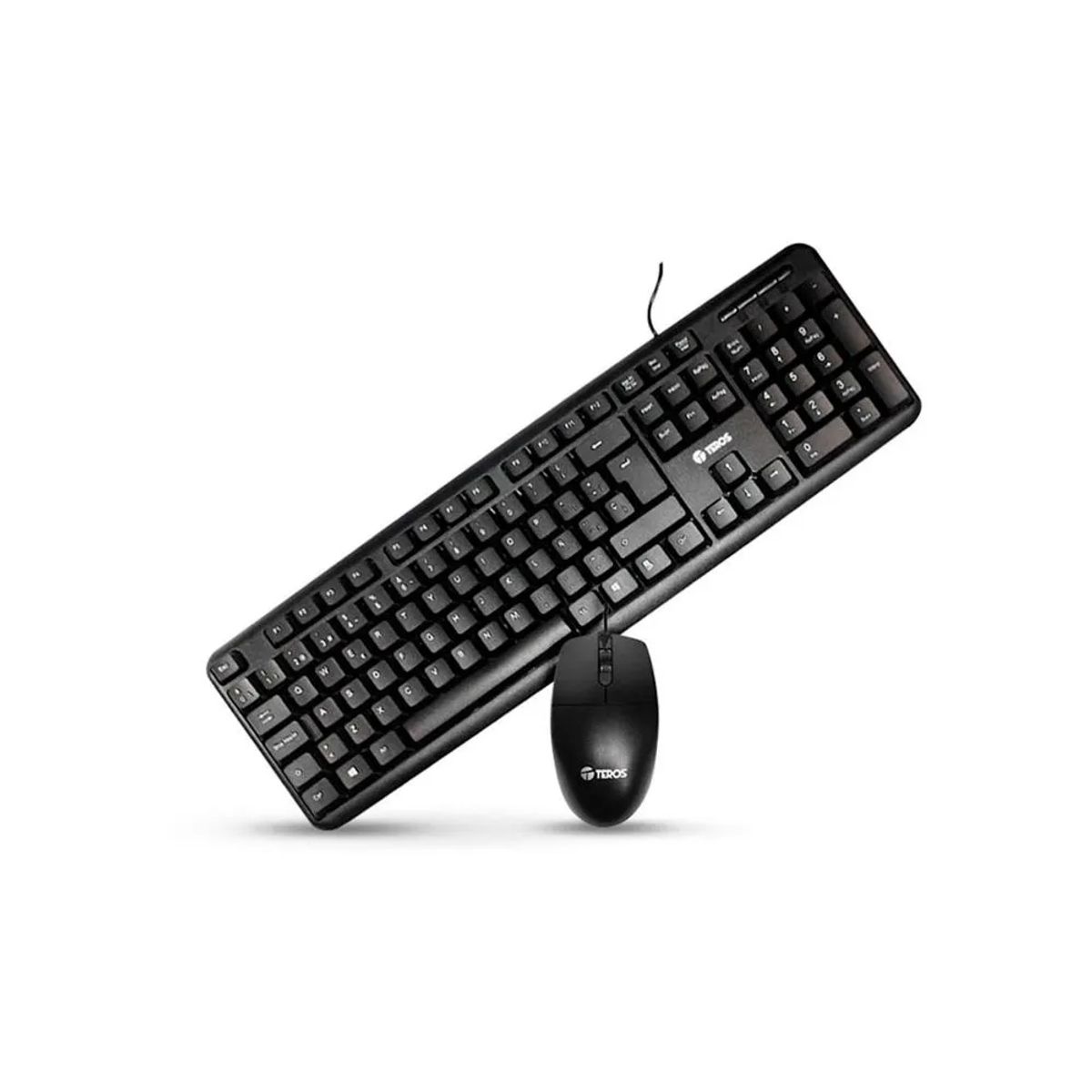 TEROS - KIT TEROS TECLADO + MOUSE TE-4062N USB NEGRO