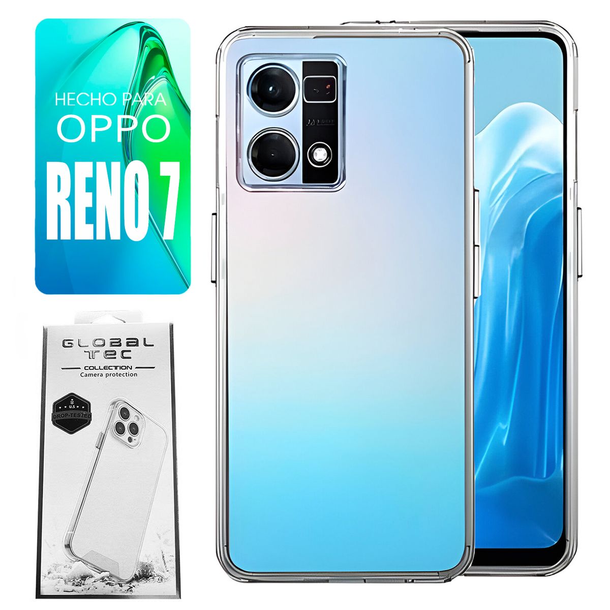 ASIA IMPORT - Space Case Para Oppo Reno 7 Transparente