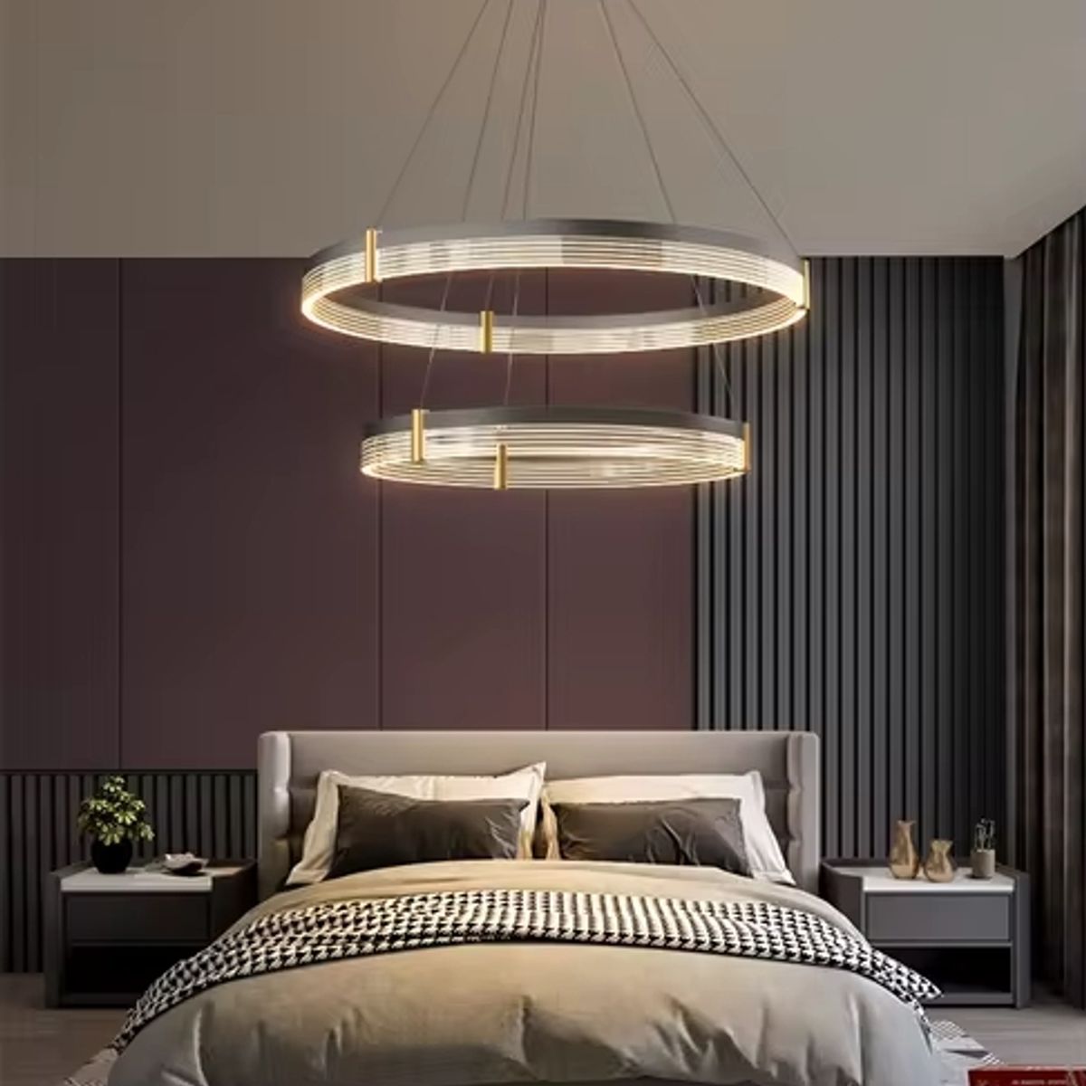 GENERICO - Lámpara Colgante Premium Led White-Gold