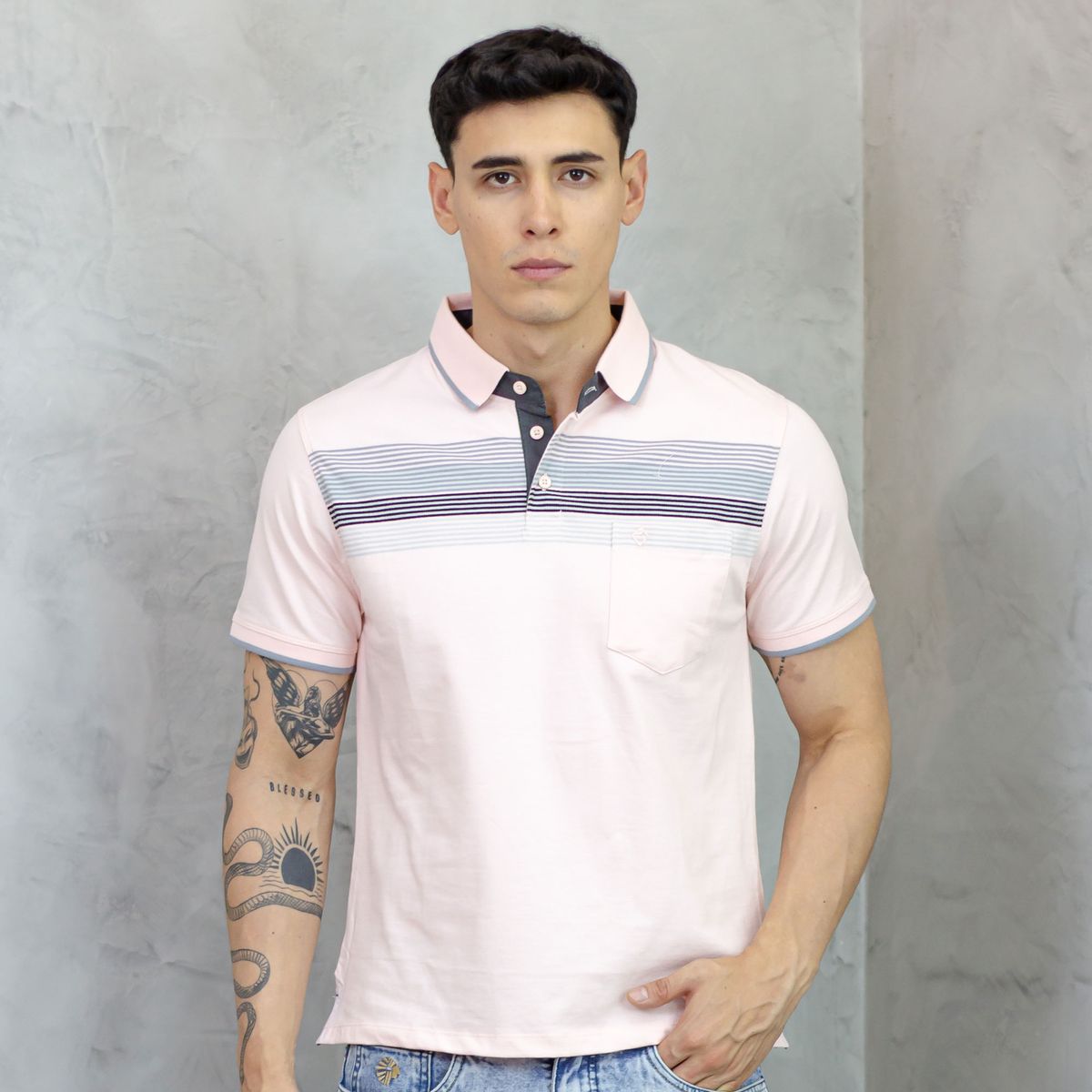 A VANTGARDESTYLE - POLO BOX CABALLERO MC - PIQUE LISTADO INGENIERIA