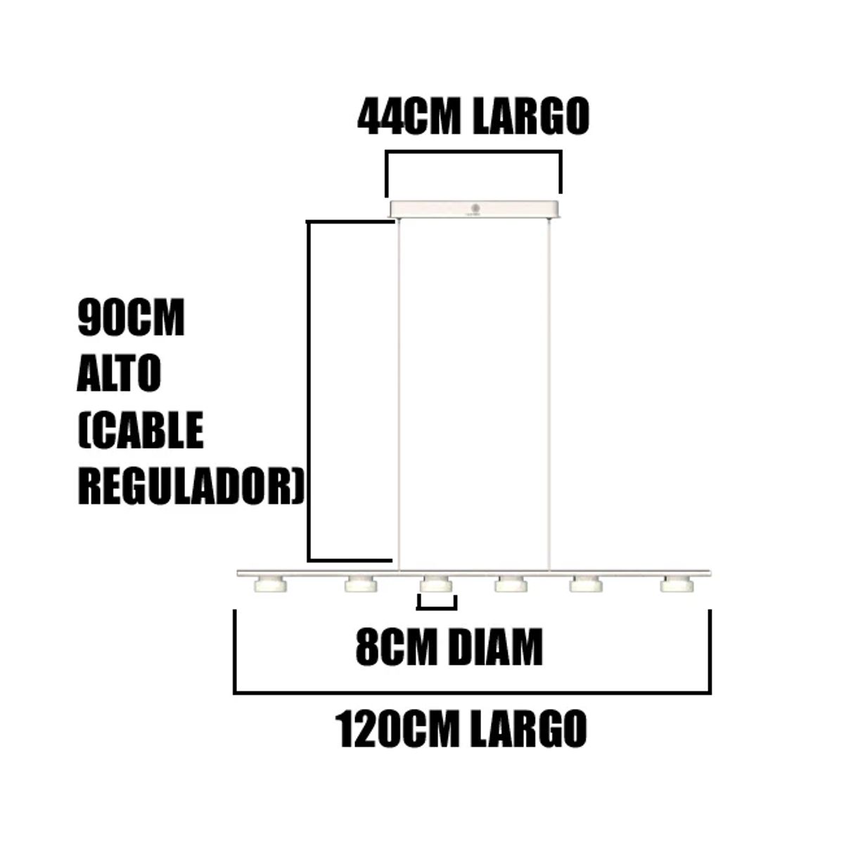 GENERICO - Lámpara Colgante Ultra Line White