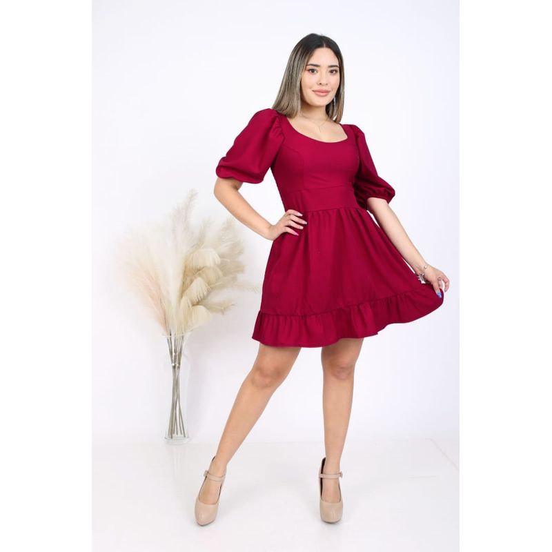ARMA TU LOOK - VESTIDO GLENDA MANGAS ABULLONADAS ARMA TU LOOK