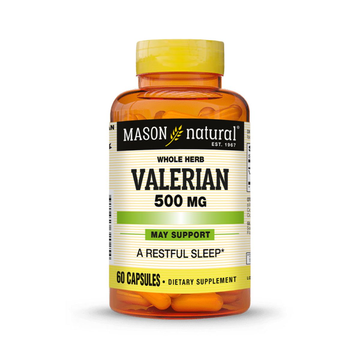 MASON NATURAL - Valeriana 500 MG - Mason Natural - 60 Cápsulas