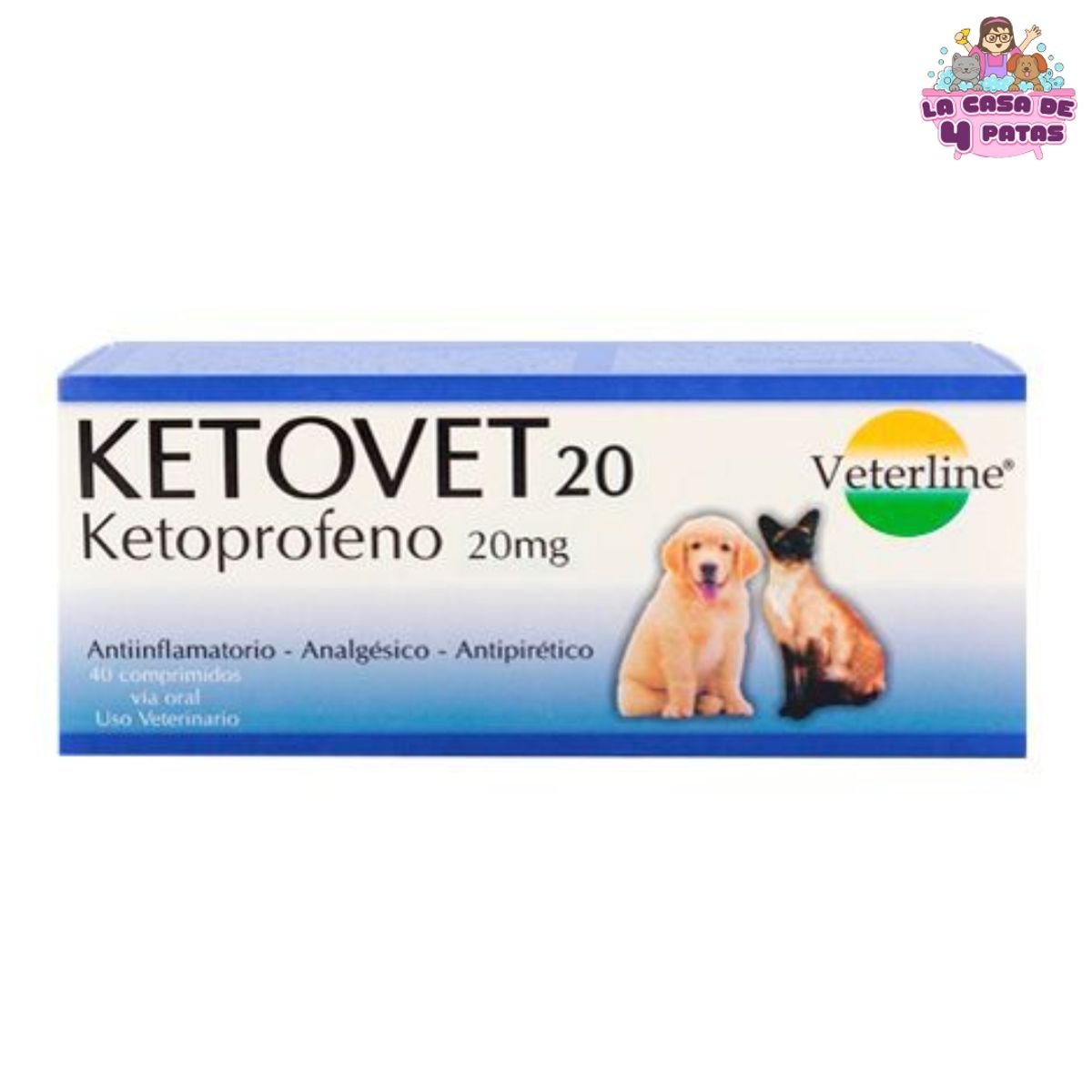 GENERICO - Medicamento KETOVET 20 MG caja x40 comprimidos
