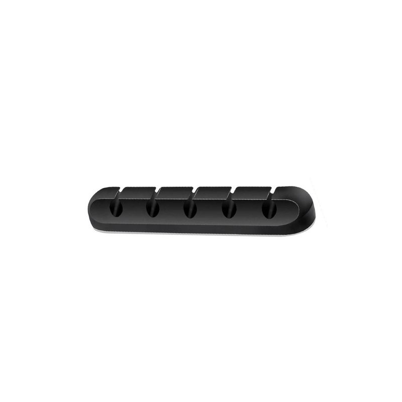 GENERICO - Organizador de Cable USB Autoadhesivo para Oficina o Escritorio Negro