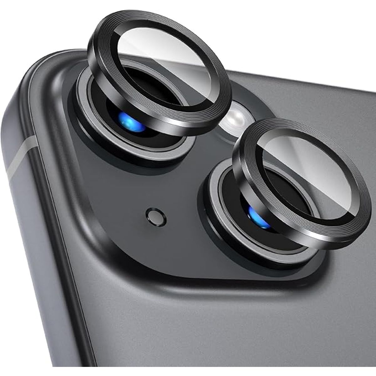 GENERICO - Protector De Cámara IPhone 15 / 15 Plus Negro