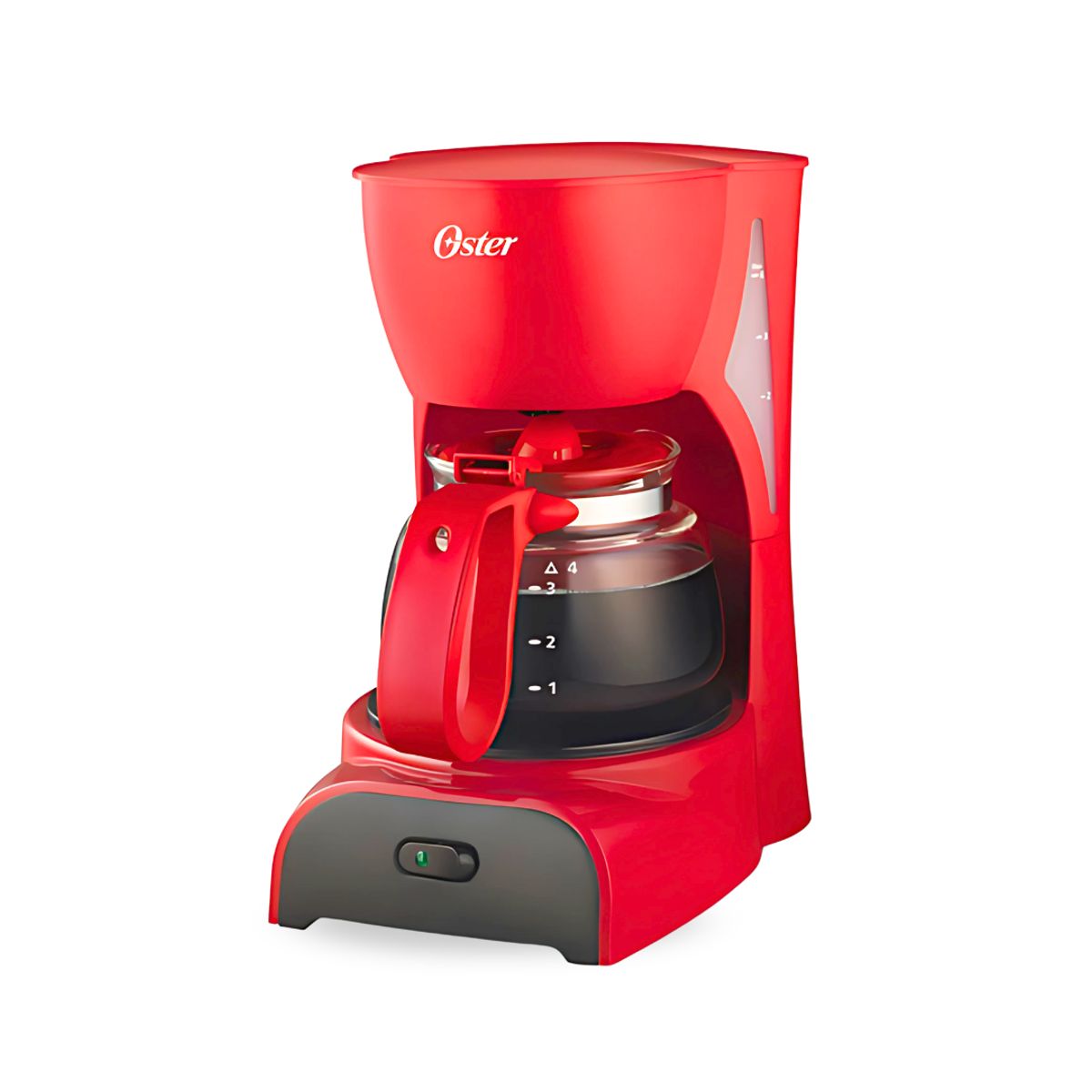 OSTER - Cafetera Eléctrica OSTER de 4 Tazas de Capacidad Rojo BVSTDCDR5R