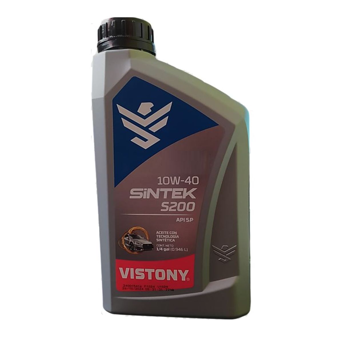 VISTONY - ACEITE VISTONY SINTEK S200 10W-40 - 1 cuarto (946 ml)