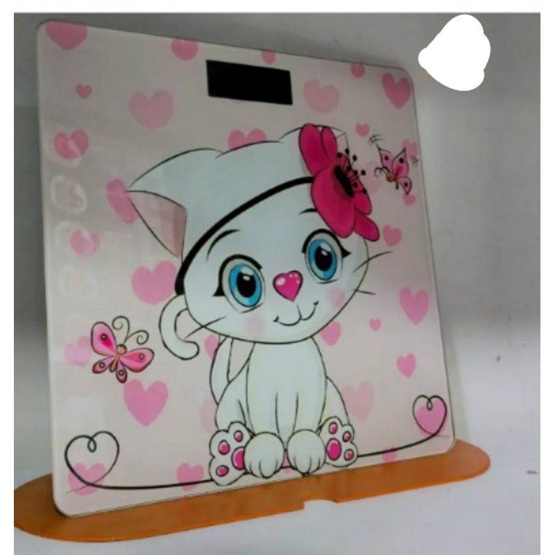 GENERICO - Balanza de baño digital kawaii de gatita