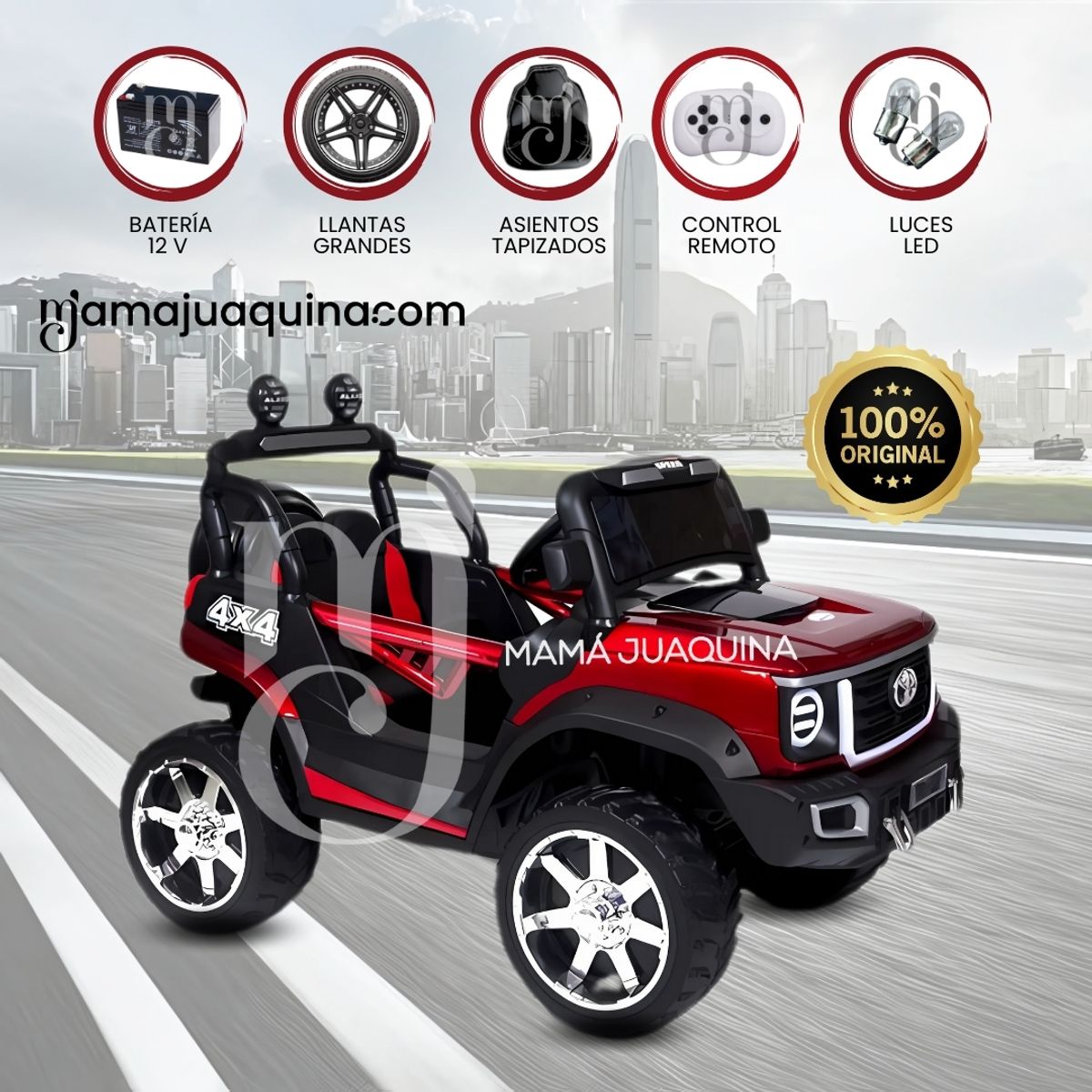 TOYOTA - Carro a Bateria para Niños «ALTOYIN» Red