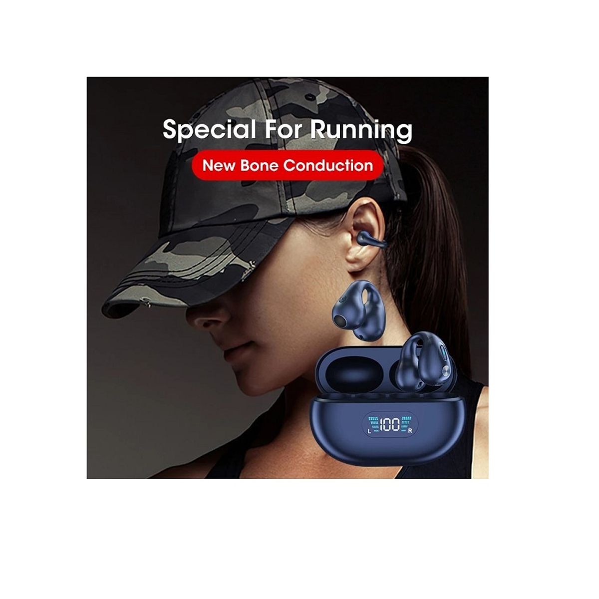 PREMIUM - Audífonos Inalámbrico q80 Con Reducción De Ruido-conducción Ósea