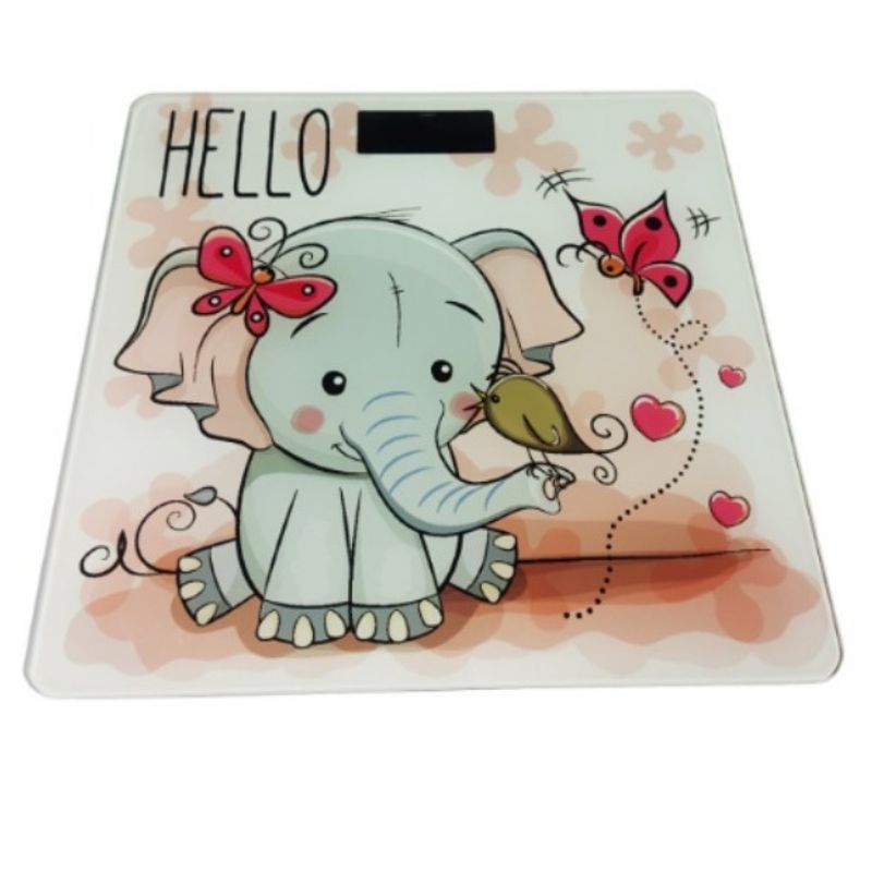 GENERICO - Balanza de baño digital kawaii de elefante