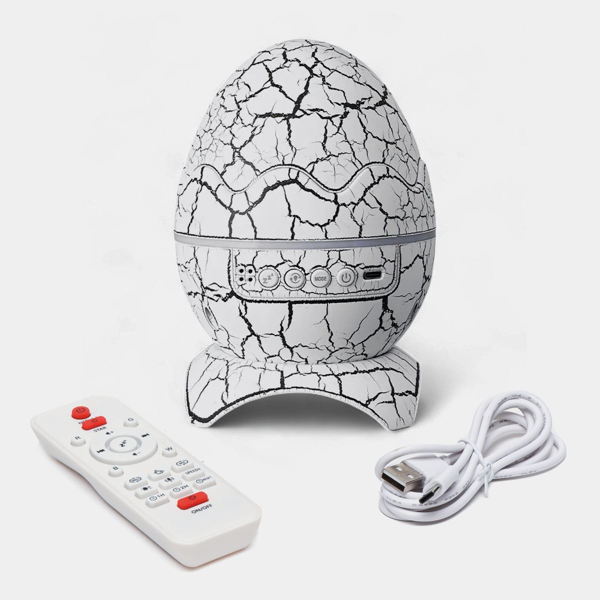 GENERICO - Proyector Galaxia Parlante Bluetooth Huevo de Dinosaurio