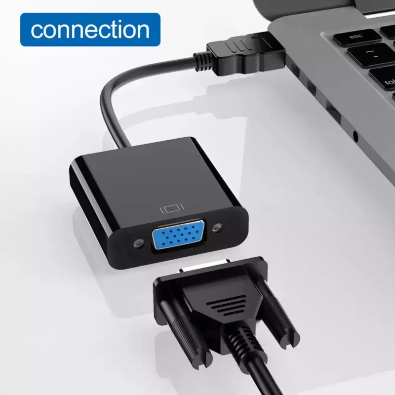 GENERICO - Cable Adaptador Hdmi A Vga 1080p Hd Pc Monitor Pantalla