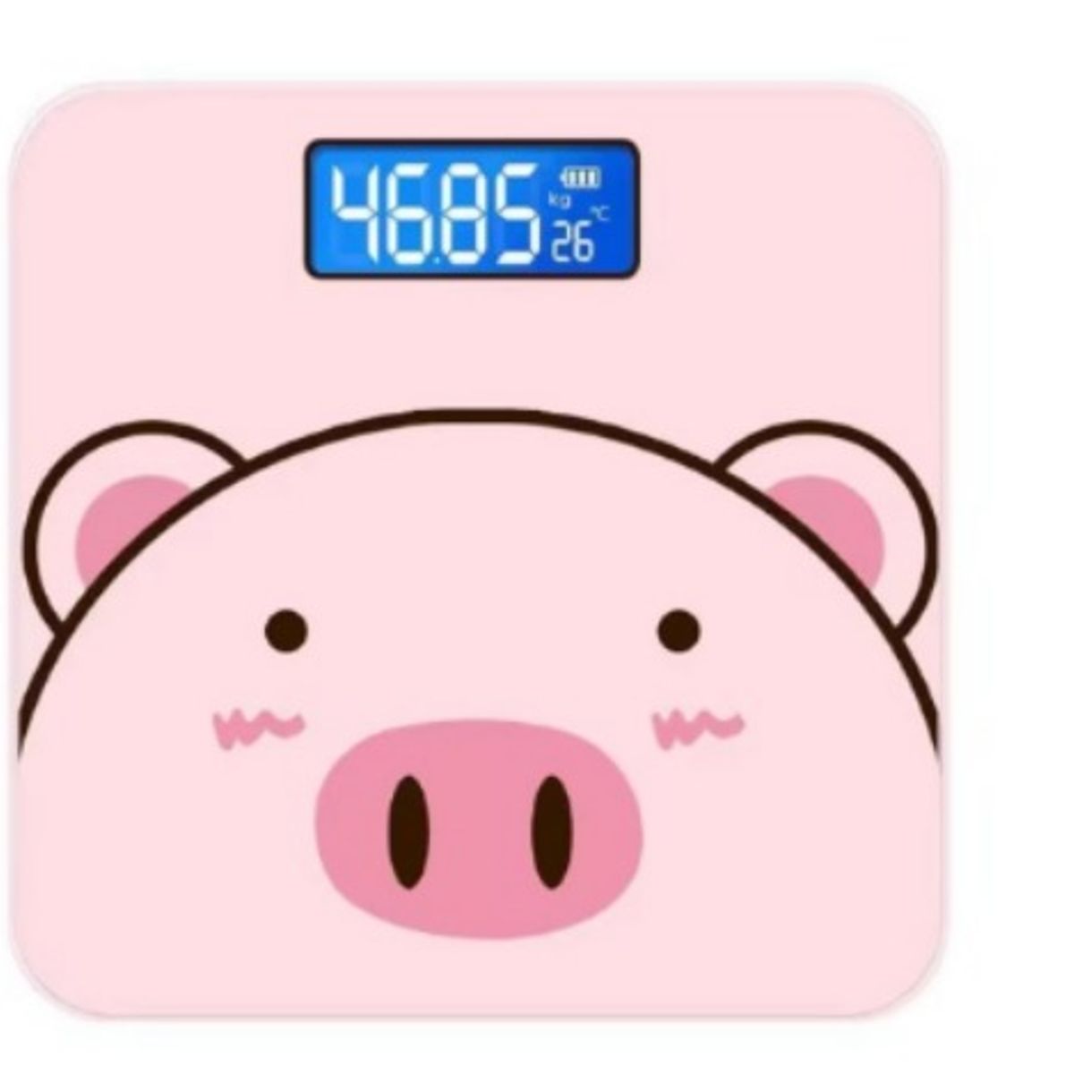 GENERICO - Balanza de baño digital kawaii de chanchito