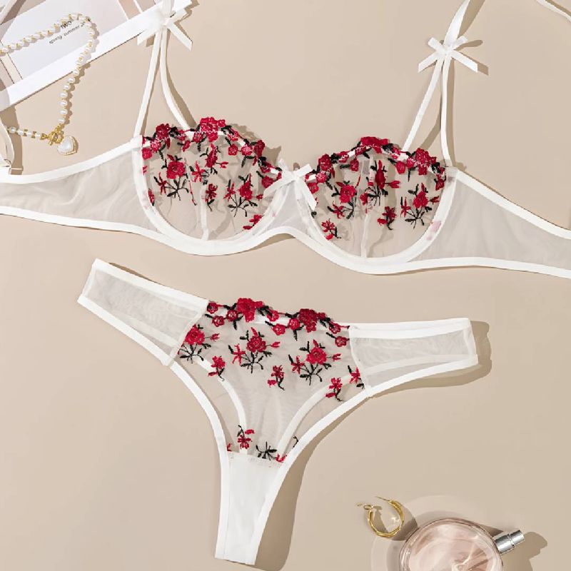 NO LOGO - Lenceria Sexy Tanga Brasier Sexy Conjuntos Damas