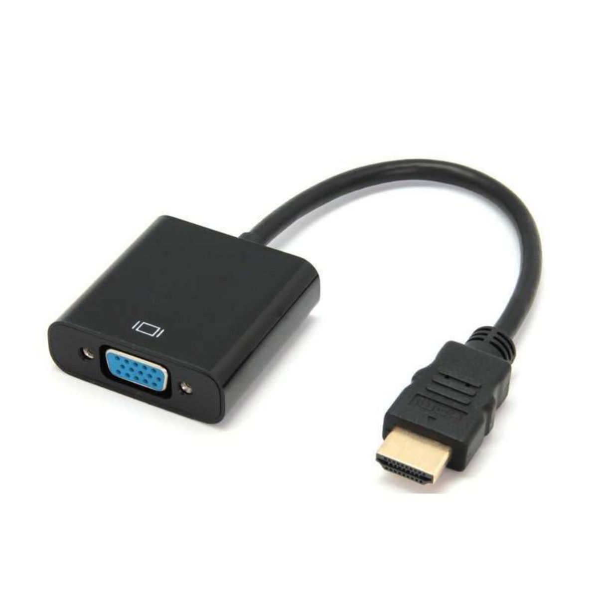 GENERICO - Cable Adaptador Hdmi A Vga 1080p Hd Pc Monitor Pantalla