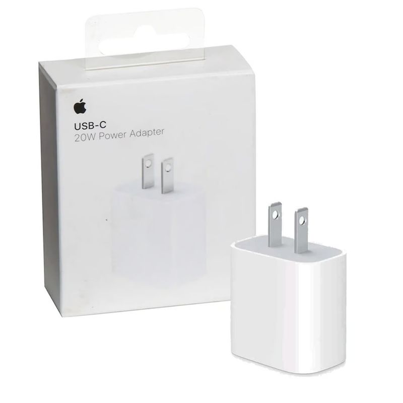 APPLE - Cargador USB-C para iPhone iPad Apple 20W