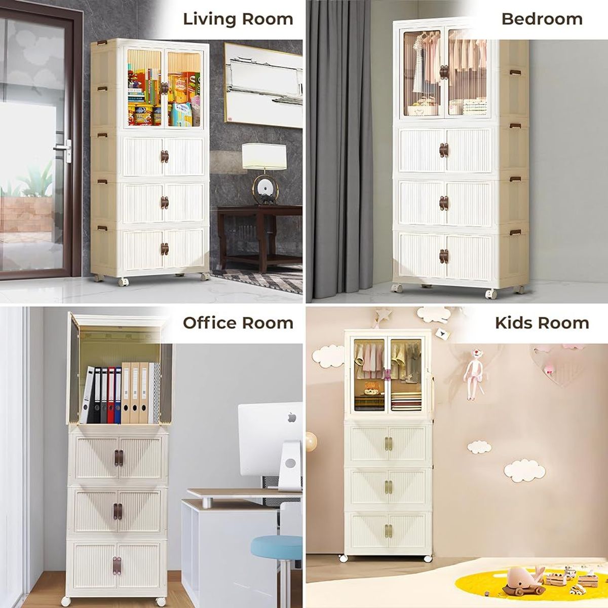 GENERICO - ropero apilable multiuso de 1 cuerpo