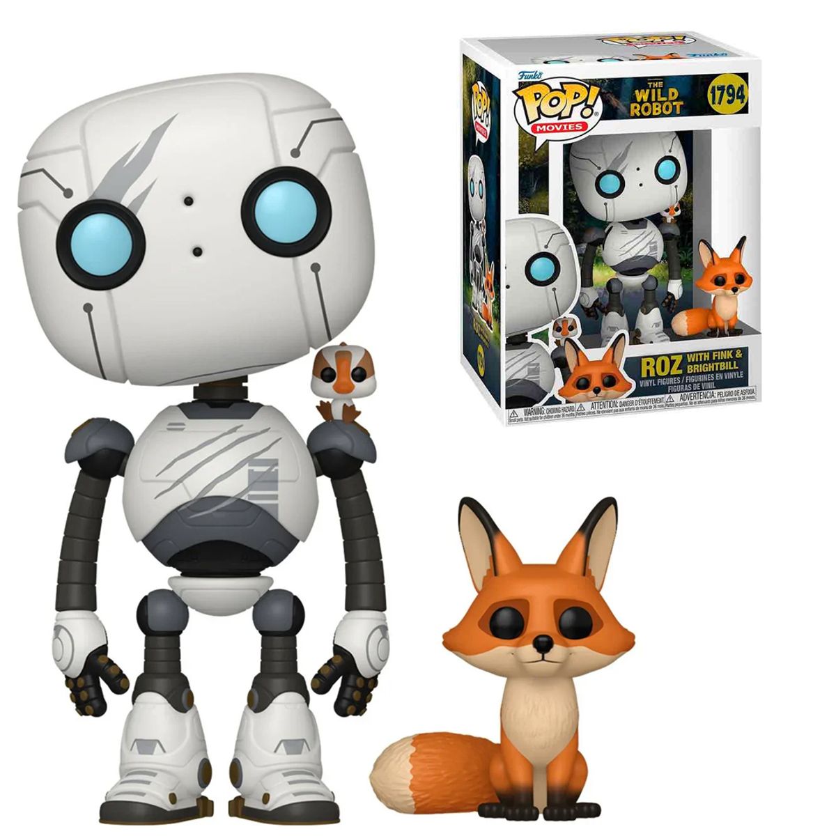 FUNKO - Funko Pop Robot Salvaje - Roz con Brillo y Fink 1794