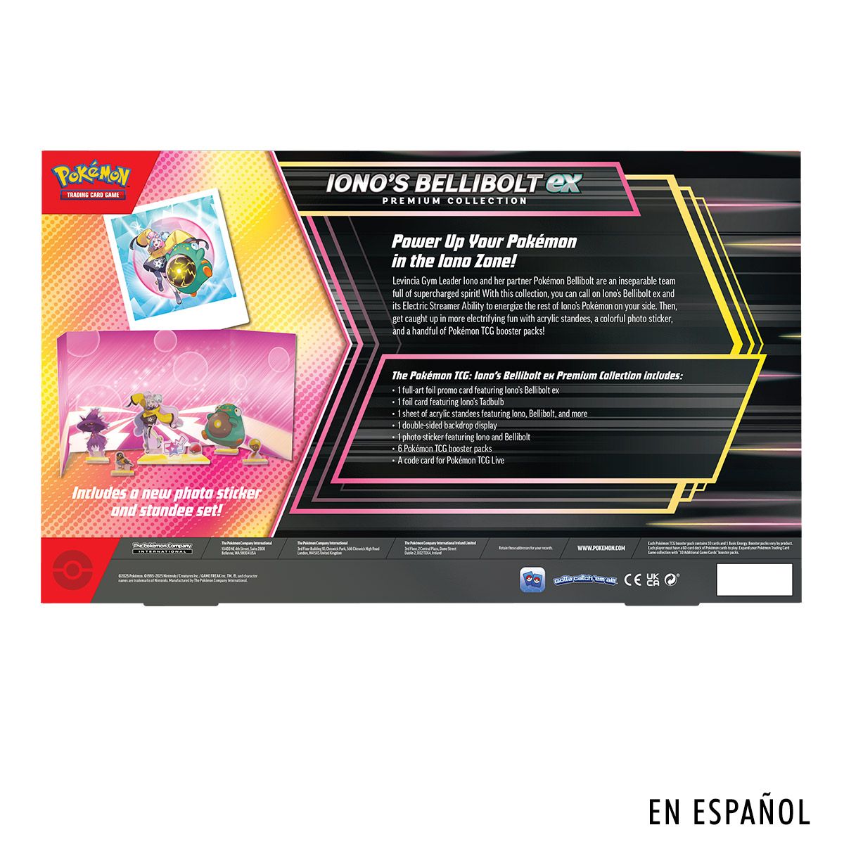 POKEMON - CARTAS DE POKEMON TCG IONOS BELLIBOLT EX PREMIUM COLLECTION SPAISH