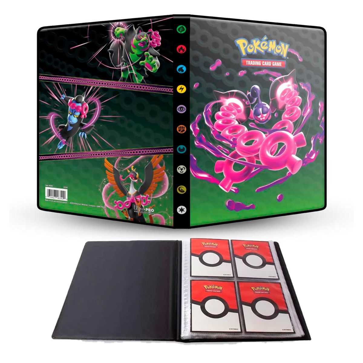 ULTRA PRO - PORTAFOLIO DE 4 BOLSILLOS SCARLETVIOLET - SHROUDED FABLE ULTRA PRO